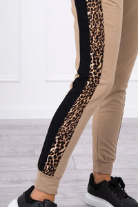 Set with panther motif 0068 / – Camel цвет / color | Lexline Fashion