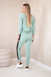 Set with panther motif 0068 / – Mint || Dark цвет / color | Lexline Fashion