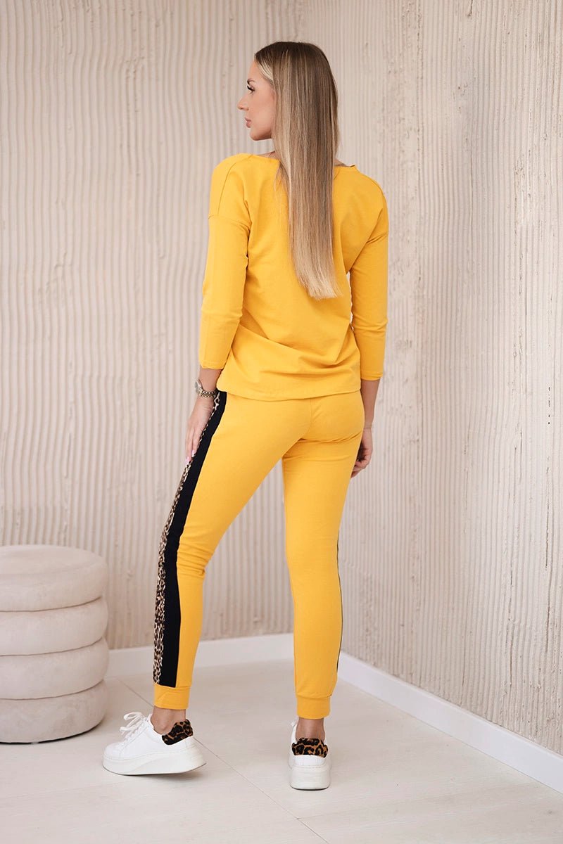 Set with panther motif 0068 / – Mustard цвет / color | Lexline Fashion