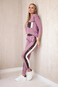 Set with panther motif 0068 / – Pink || Dark цвет / color | Lexline Fashion