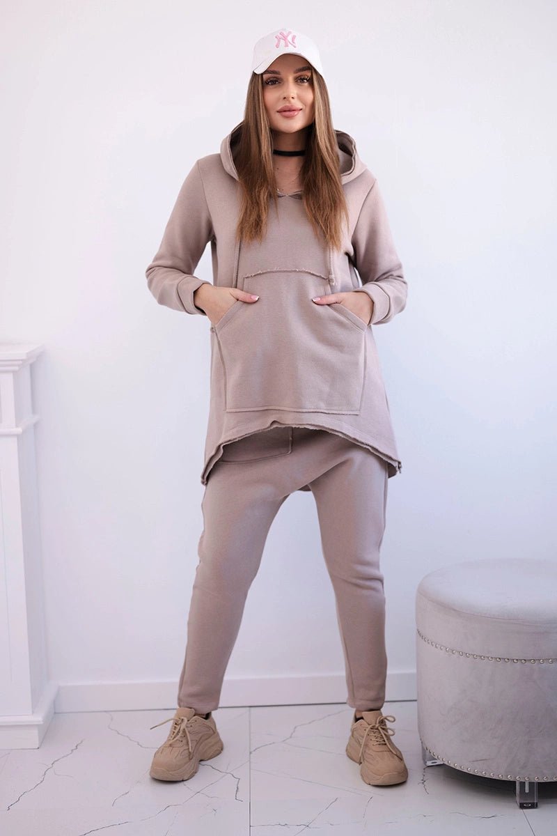 Set with pants Baggy 8944 / – Dark || beige цвет / color | Lexline Fashion
