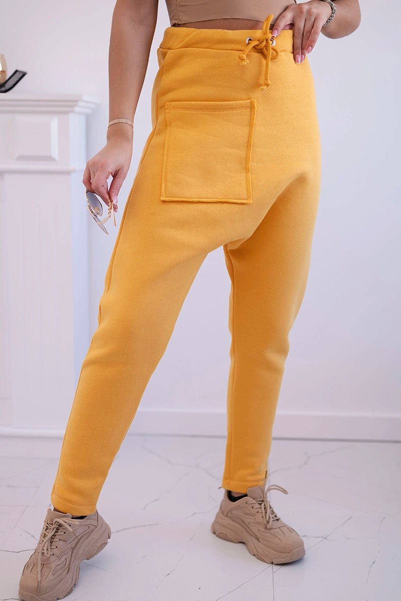 Set with pants Baggy 8944 / – Mustard цвет / color | Lexline Fashion