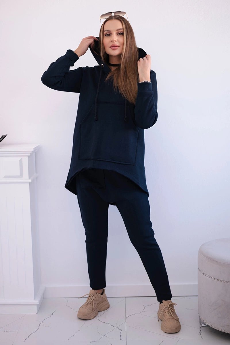 Set with pants Baggy 8944 / – Navy blue цвет / color | Lexline Fashion