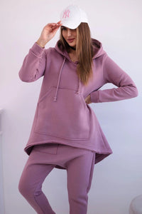 Set with pants Baggy 8944 / – Pink || Dark цвет / color | Lexline Fashion