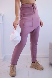 Set with pants Baggy 8944 / – Pink || Dark цвет / color | Lexline Fashion