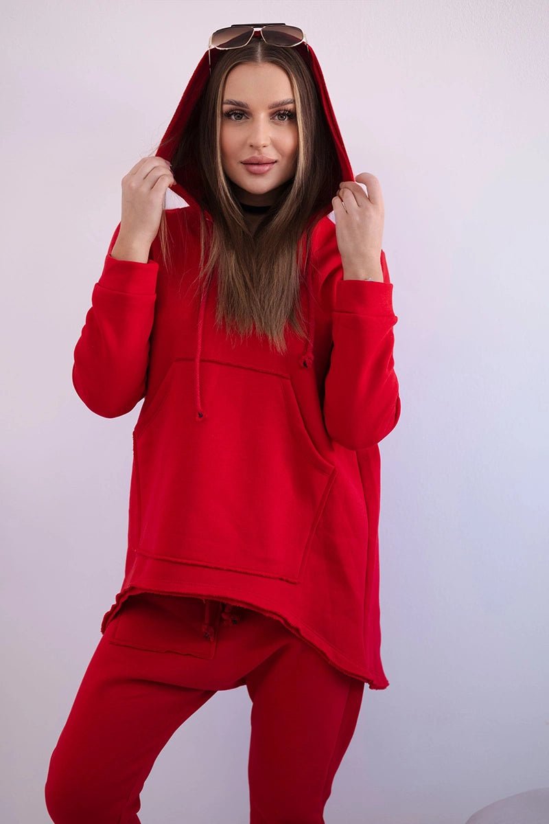 Set with pants Baggy 8944 / – Red цвет / color | Lexline Fashion