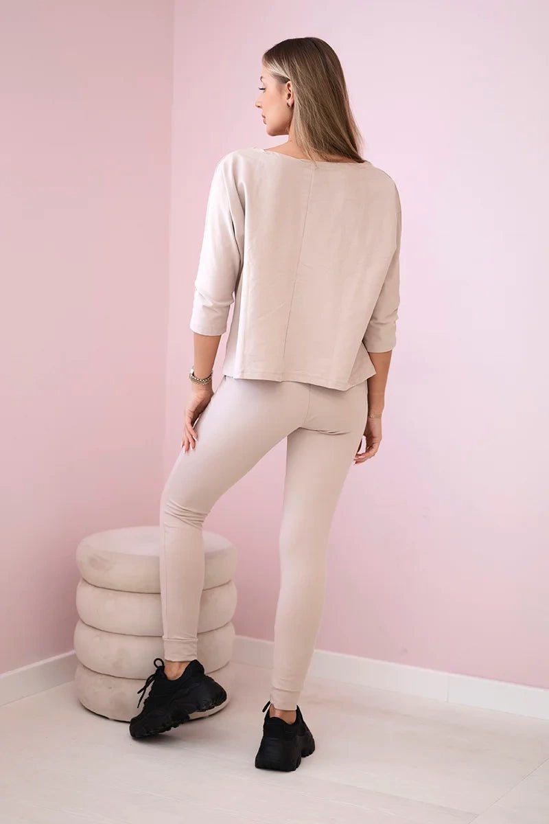 Set with print 66977 / – Beige цвет / color | Lexline Fashion