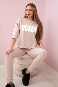 Set with print 66977 / – Beige цвет / color | Lexline Fashion