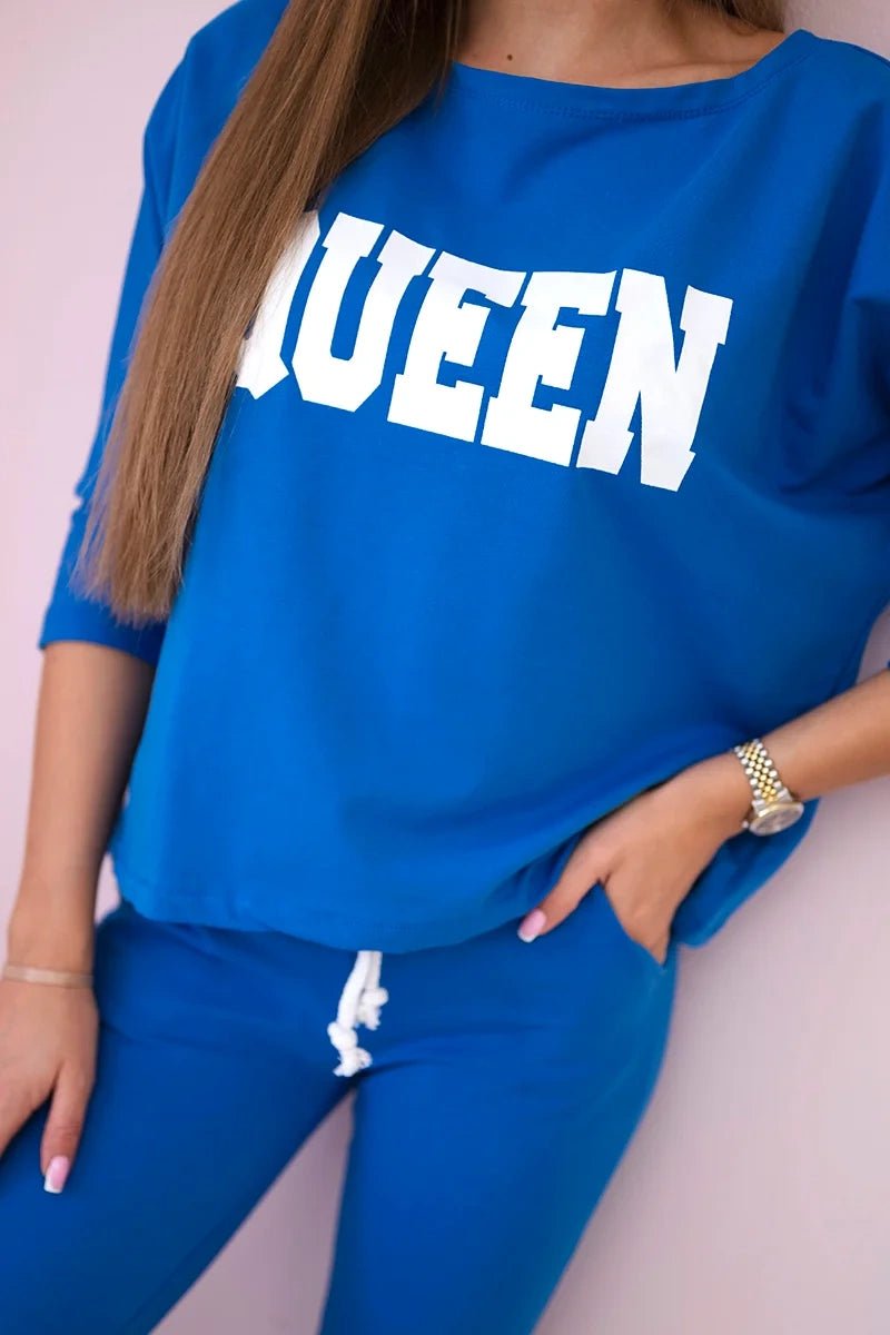 Set with print 66977 / – Blue cornflower цвет / color | Lexline Fashion