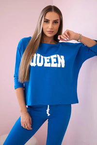 Set with print 66977 / – Blue cornflower цвет / color | Lexline Fashion