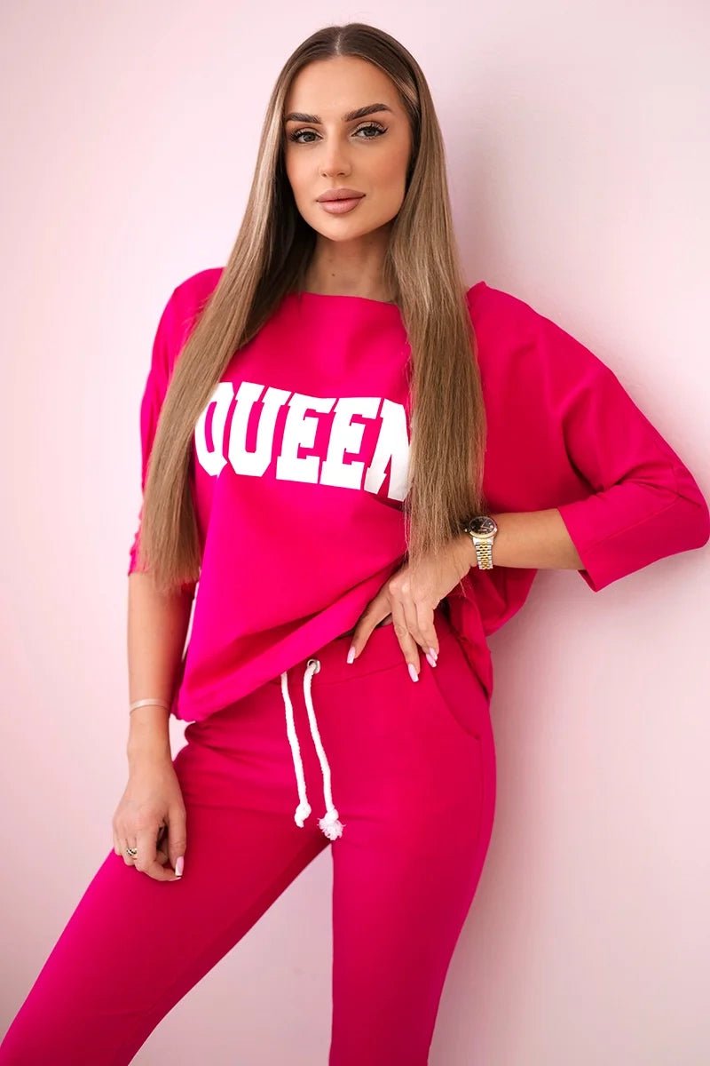 Set with print 66977 / – Fuchsia цвет / color | Lexline Fashion