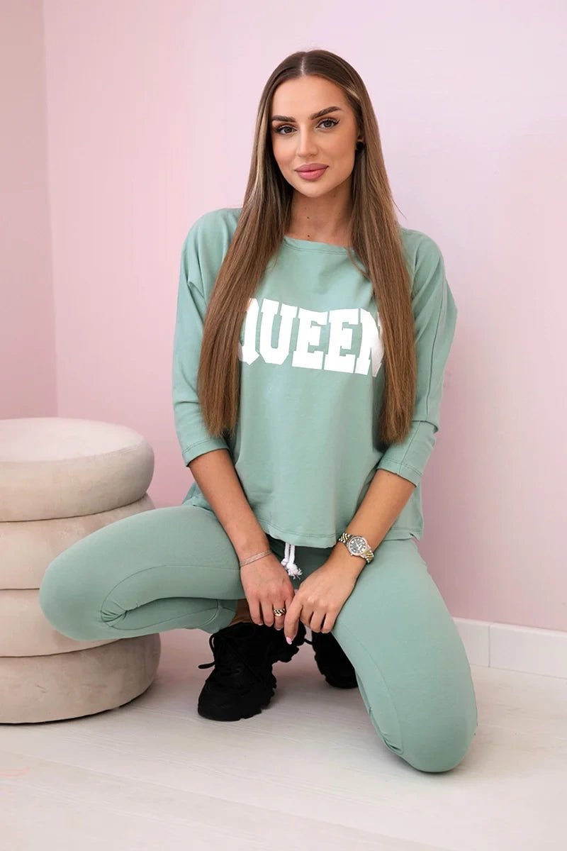 Set with print 66977 / – Mint || Dark цвет / color | Lexline Fashion