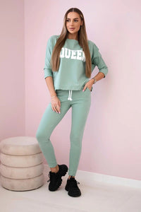 Set with print 66977 / – Mint || Dark цвет / color | Lexline Fashion