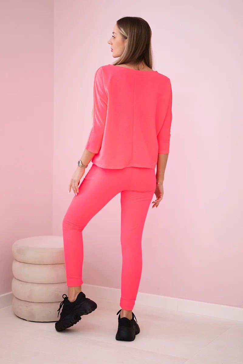 Set with print 66977 / – Neon pink цвет / color | Lexline Fashion