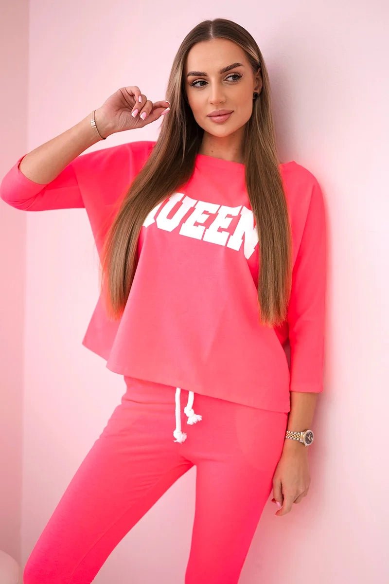 Set with print 66977 / – Neon pink цвет / color | Lexline Fashion