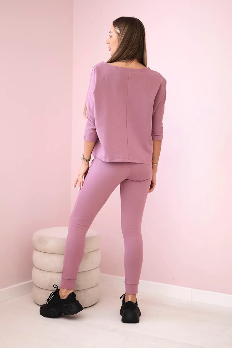 Set with print 66977 / – Pink || Dark цвет / color | Lexline Fashion