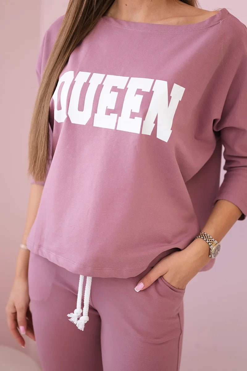 Set with print 66977 / – Pink || Dark цвет / color | Lexline Fashion
