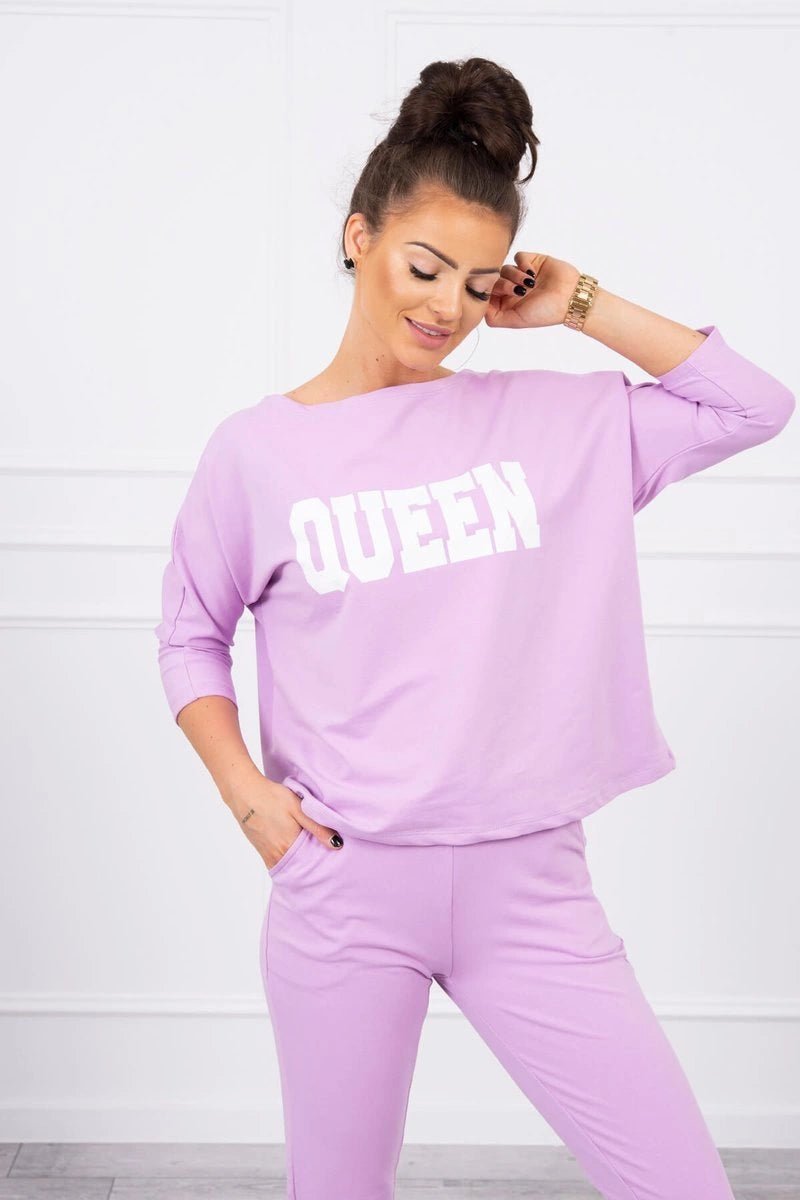 Set with print 66977 / – Purple цвет / color | Lexline Fashion