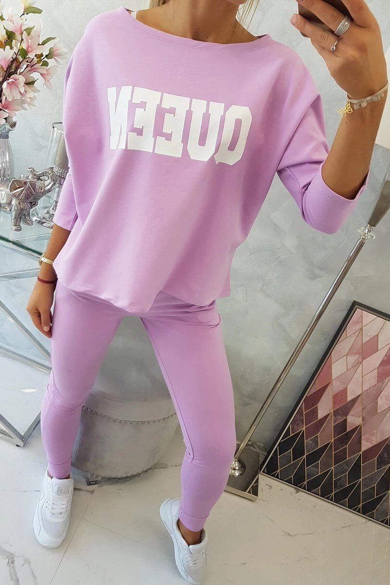 Set with print 66977 / – Purple цвет / color | Lexline Fashion