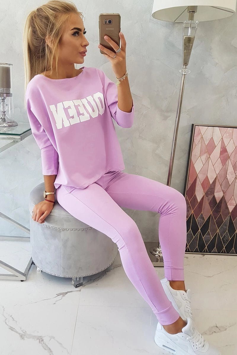 Set with print 66977 / – Purple цвет / color | Lexline Fashion