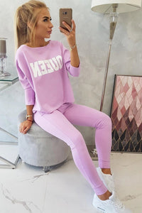 Set with print 66977 / – Purple цвет / color | Lexline Fashion