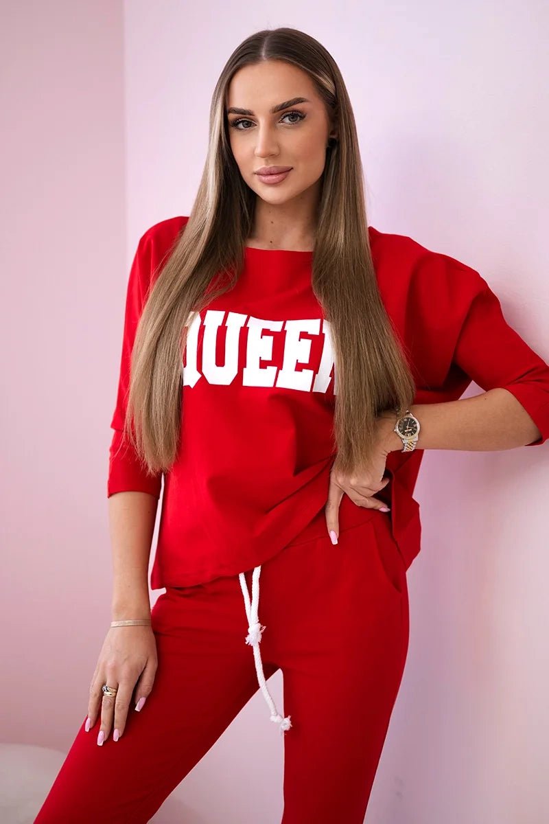 Set with print 66977 / – Red цвет / color | Lexline Fashion
