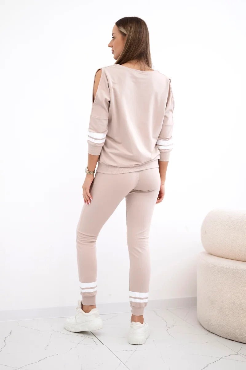 Set with print Girl Revolution 8849 / – Beige цвет / color | Lexline Fashion