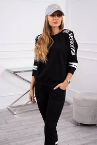 Set with print Girl Revolution 8849 / – Black цвет / color | Lexline Fashion