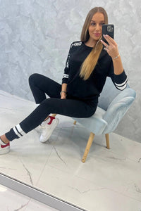 Set with print Girl Revolution 8849 / – Black цвет / color | Lexline Fashion