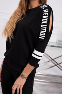 Set with print Girl Revolution 8849 / – Black цвет / color | Lexline Fashion