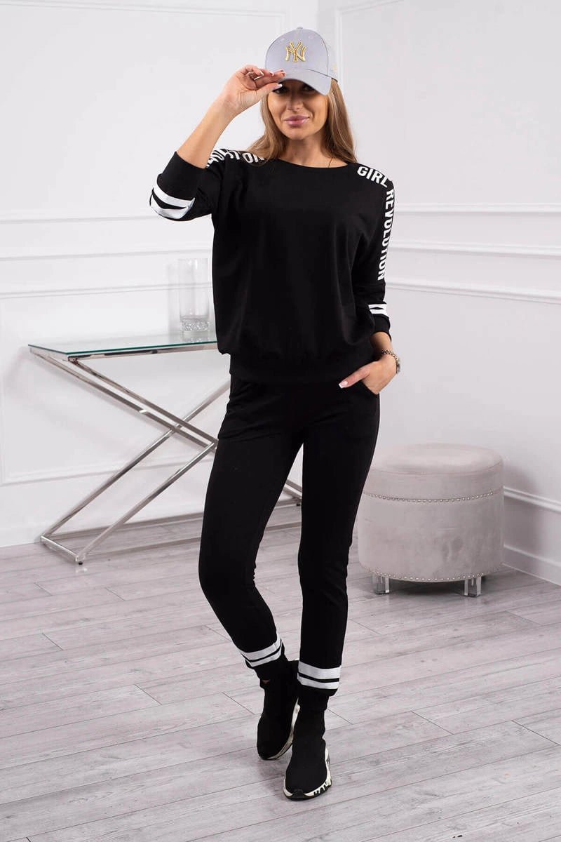 Set with print Girl Revolution 8849 / – Black цвет / color | Lexline Fashion