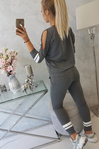 Set with print Girl Revolution 8849 / – Graphite || Melange цвет / color | Lexline Fashion