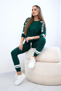 Set with print Girl Revolution 8849 / – Green цвет / color | Lexline Fashion