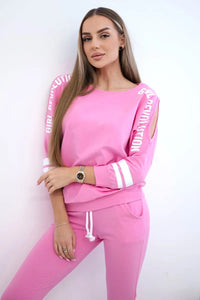 Set with print Girl Revolution 8849 / – Pink || Light цвет / color | Lexline Fashion
