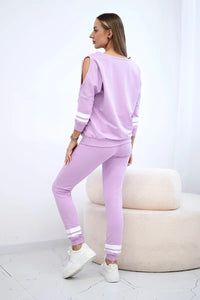 Set with print Girl Revolution 8849 / – Purple цвет / color | Lexline Fashion