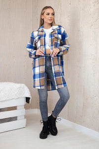 Shirt ART9007 / – Blue cornflower цвет / color | Lexline Fashion