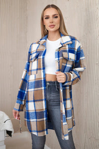 Shirt ART9007 / – Blue cornflower цвет / color | Lexline Fashion
