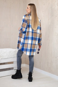 Shirt ART9007 / – Blue cornflower цвет / color | Lexline Fashion