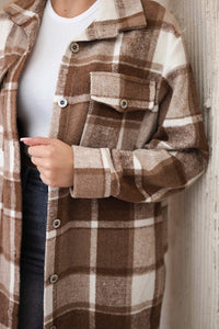 Shirt ART9007 / – Brown цвет / color | Lexline Fashion