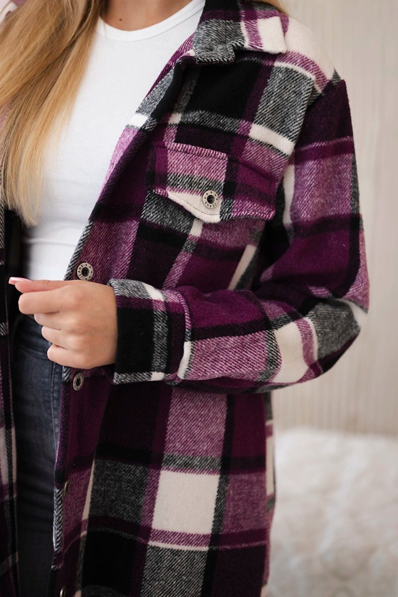Shirt ART9007 / – Plum цвет / color | Lexline Fashion
