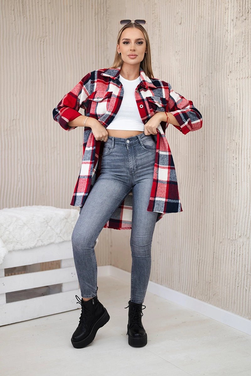 Shirt ART9007 / – Red цвет / color | Lexline Fashion