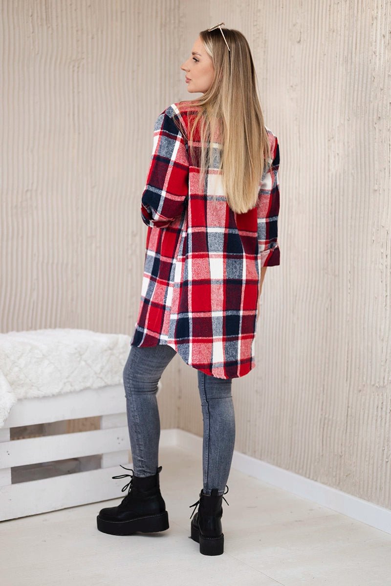 Shirt ART9007 / – Red цвет / color | Lexline Fashion