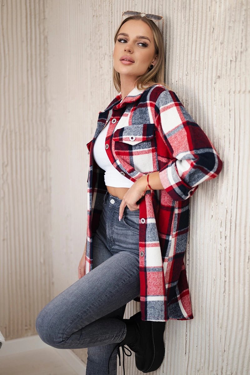 Shirt ART9007 / – Red цвет / color | Lexline Fashion