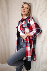 Shirt ART9007 / – Red цвет / color | Lexline Fashion