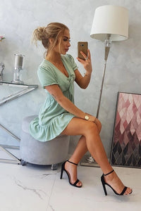 Short dress 9279 / – Dark || Mint цвет / color | Lexline Fashion