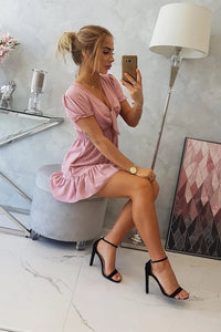 Short dress 9279 / – Dark || pink цвет / color | Lexline Fashion