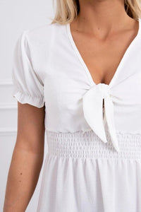 Short dress 9279 / – Ecru цвет / color | Lexline Fashion
