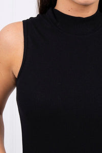 Sleeveless blouse 8988 / – Black цвет / color | Lexline Fashion