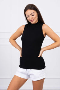Sleeveless blouse 8988 / – Black цвет / color | Lexline Fashion
