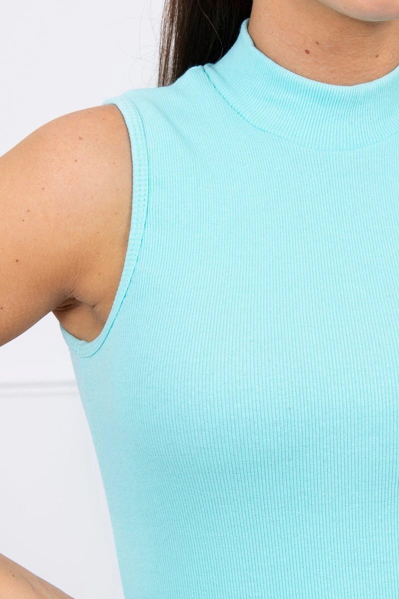 Sleeveless blouse 8988 / – Mint цвет / color | Lexline Fashion